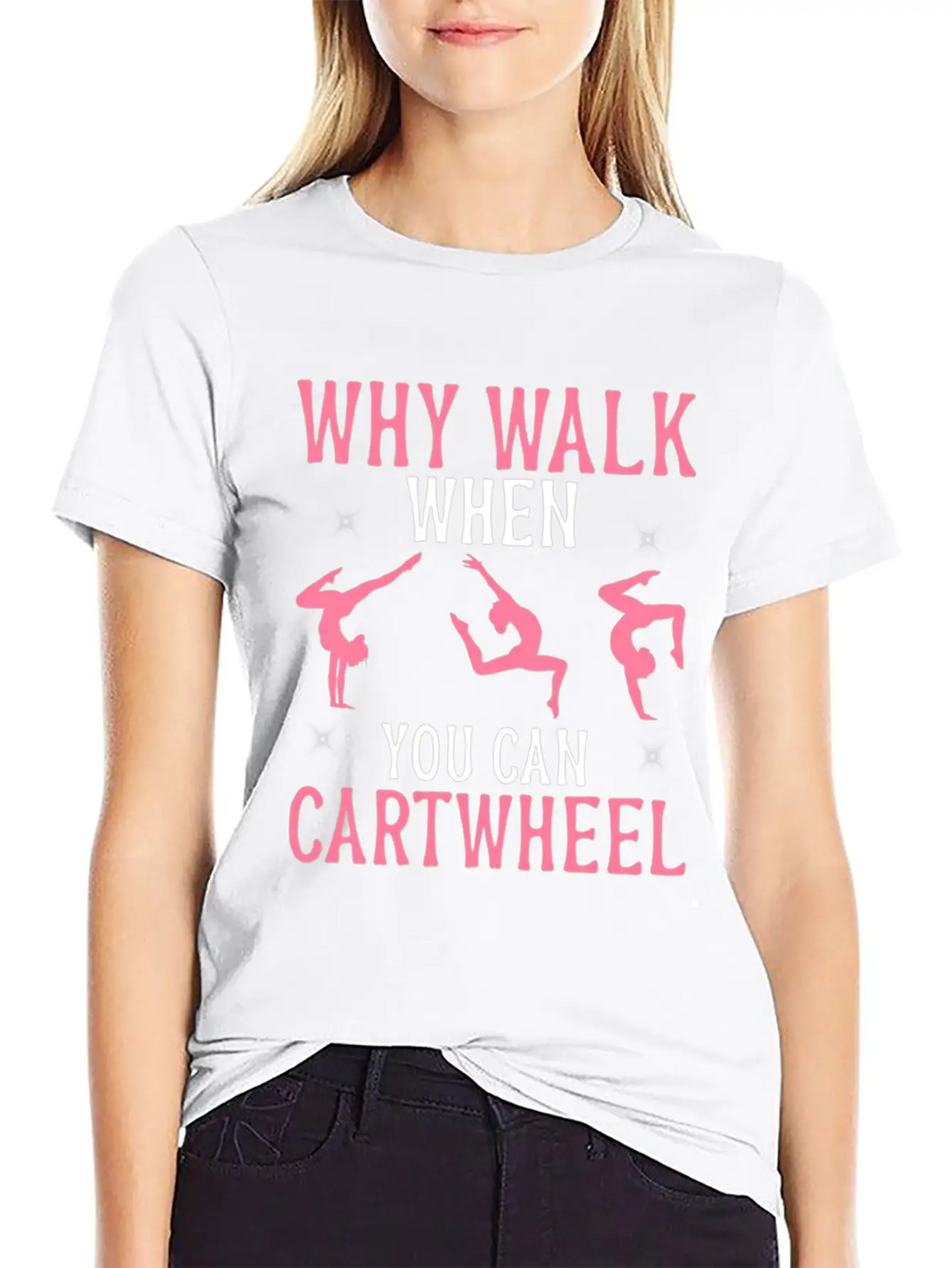 Gymtics Shirt Why Walk When You Can Cwheel Unisex Casual T-Shirt – Clean Design For Daily Comfort