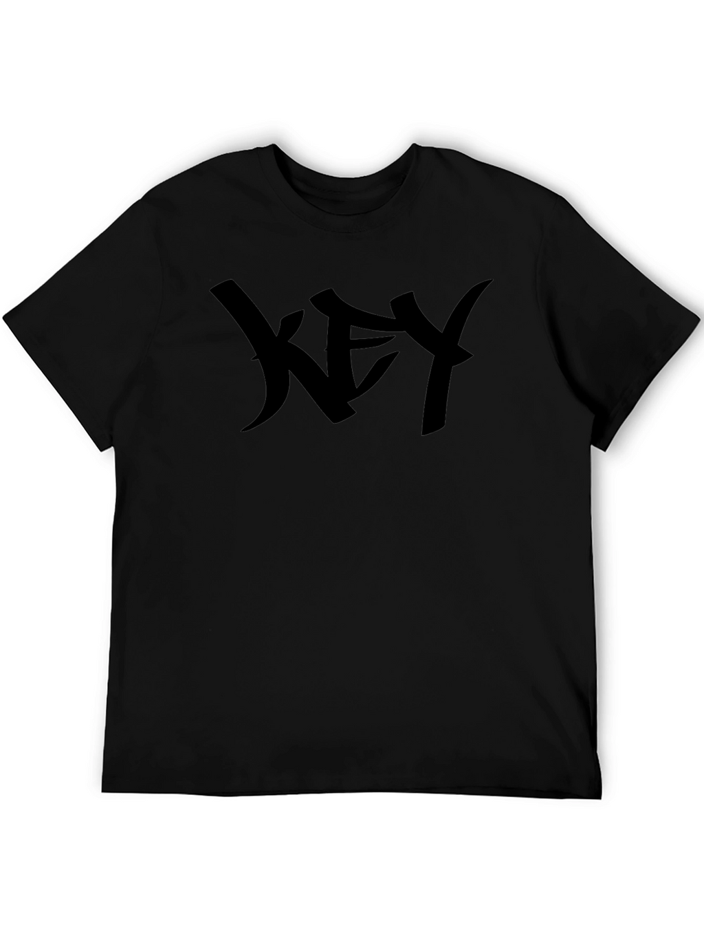 Black Graphic Tee - KEY Design