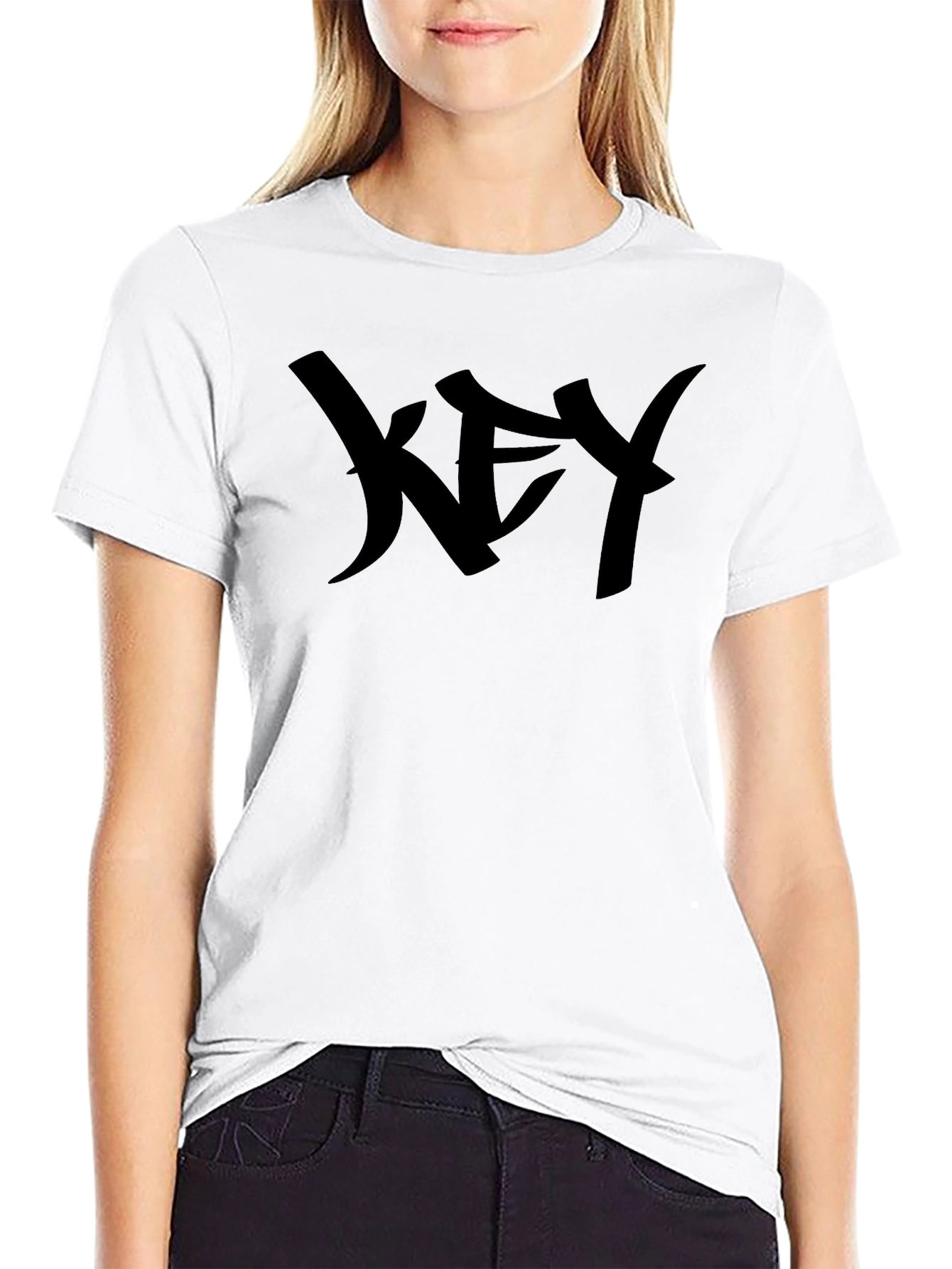 Black Graphic Tee - KEY Design