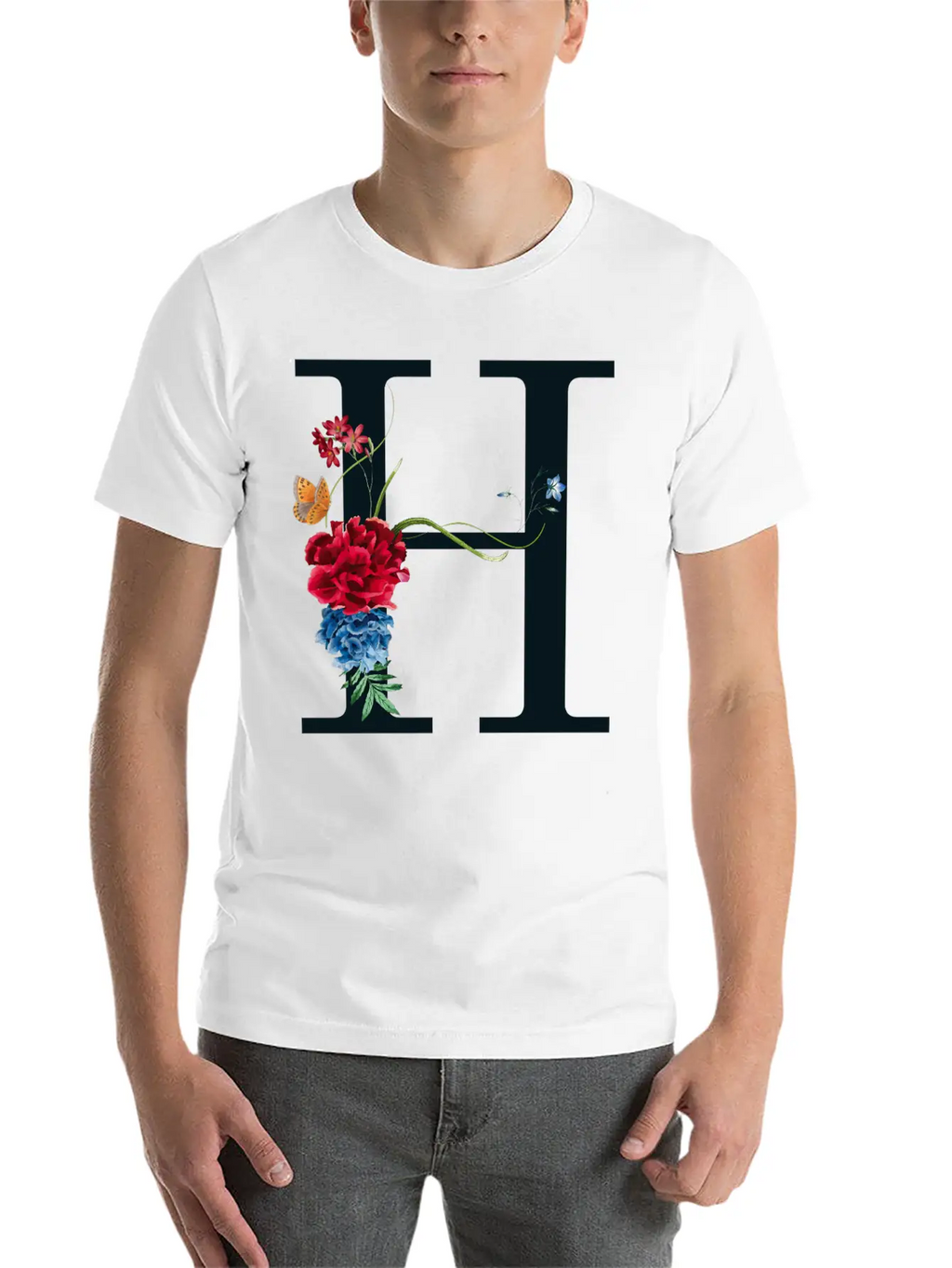 H Unisex Casual T-Shirt – Clean Design For Daily Comfort