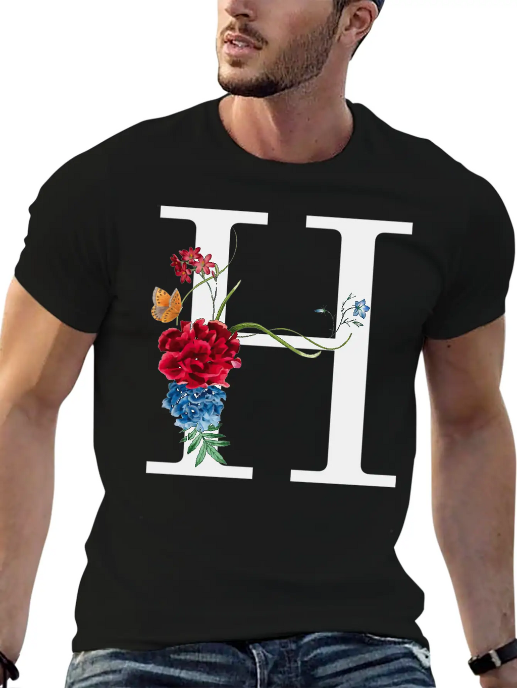 H Unisex Casual T-Shirt – Clean Design For Daily Comfort