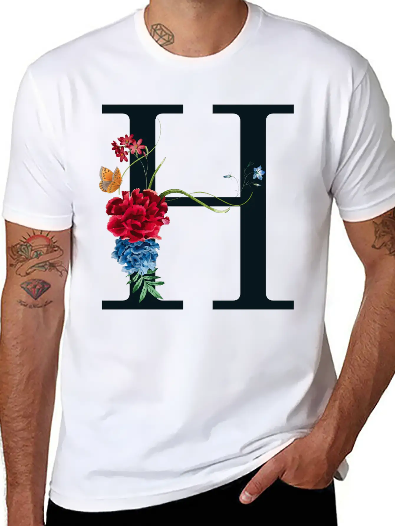 H Unisex Casual T-Shirt – Clean Design For Daily Comfort