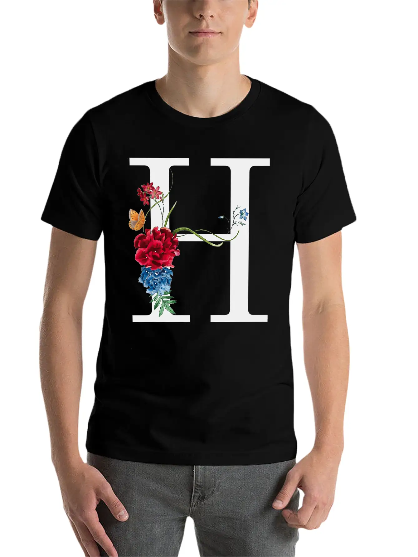 H Unisex Casual T-Shirt – Clean Design For Daily Comfort