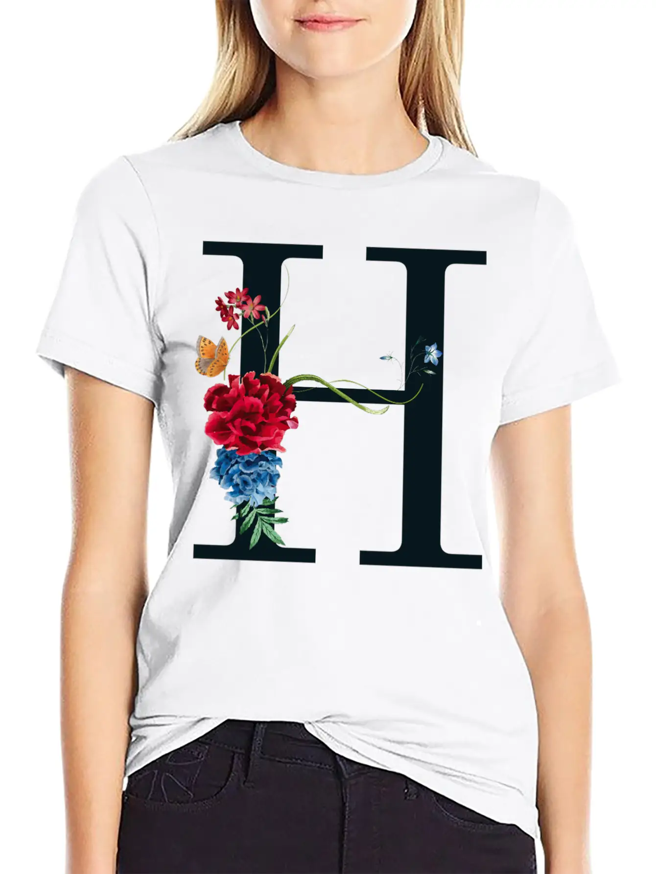 H Unisex Casual T-Shirt – Clean Design For Daily Comfort
