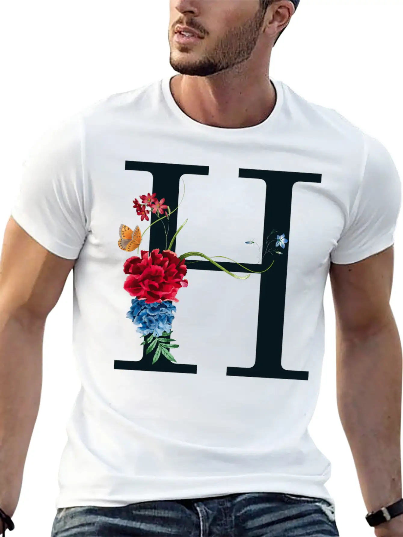 H Unisex Casual T-Shirt – Clean Design For Daily Comfort