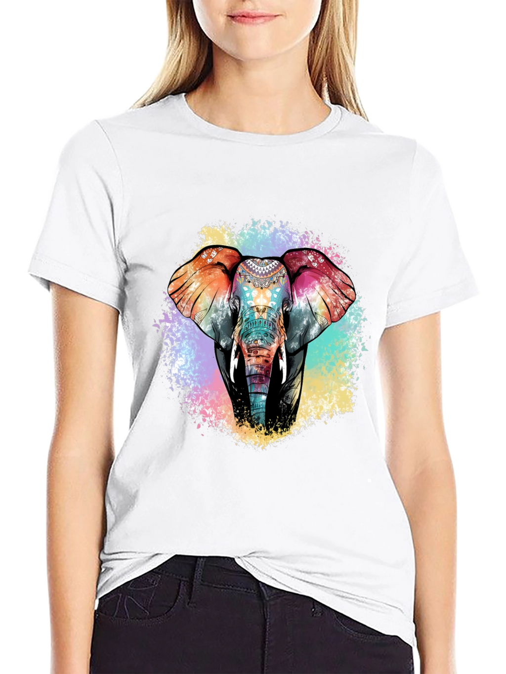 Elephant Graphic T-Shirt: Vibrant & Unique Design