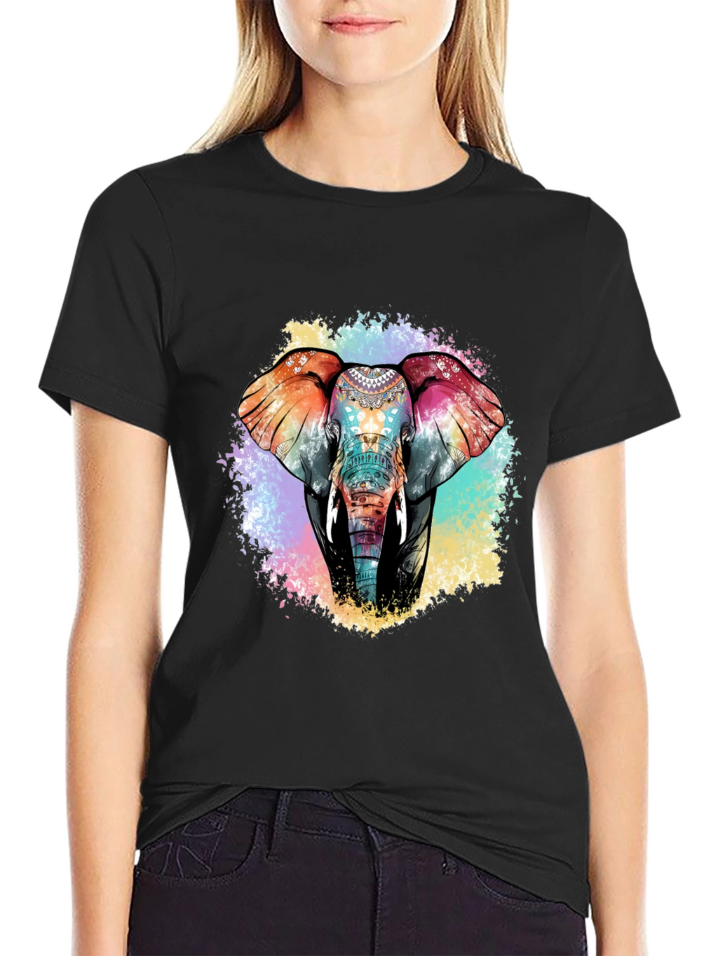 Elephant Graphic T-Shirt: Vibrant & Unique Design