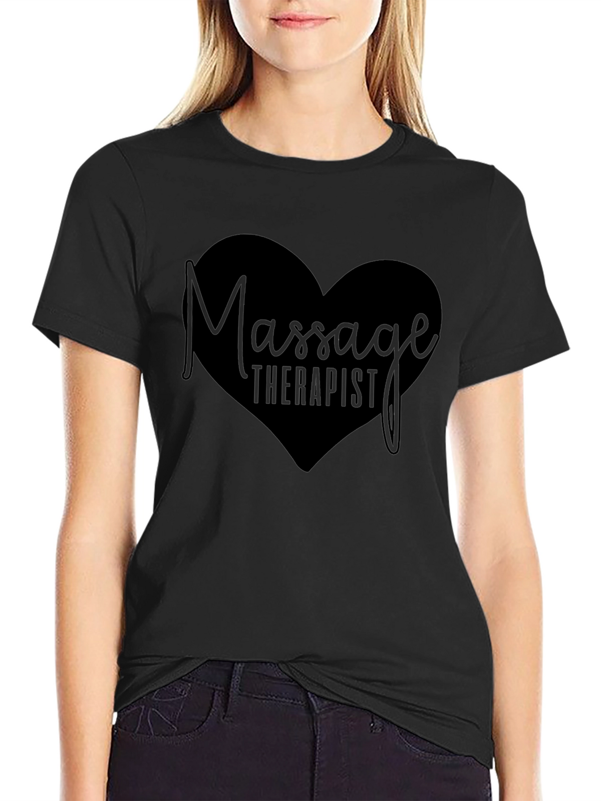 Massage Therapist Heart T-Shirt - Gift for Massage Therapists