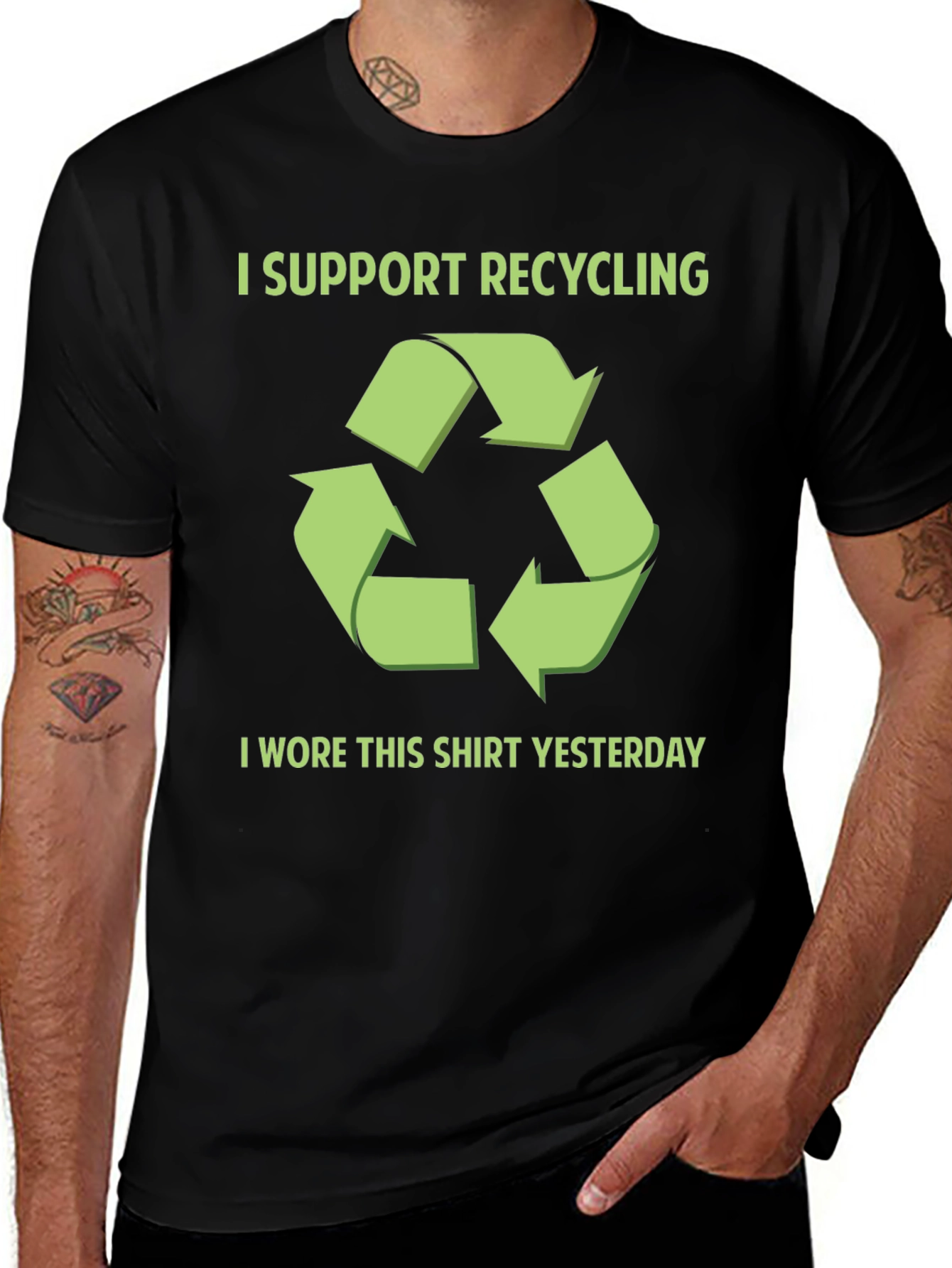 Funny Recycling T-Shirt - I Wore This Shirt Yesterday