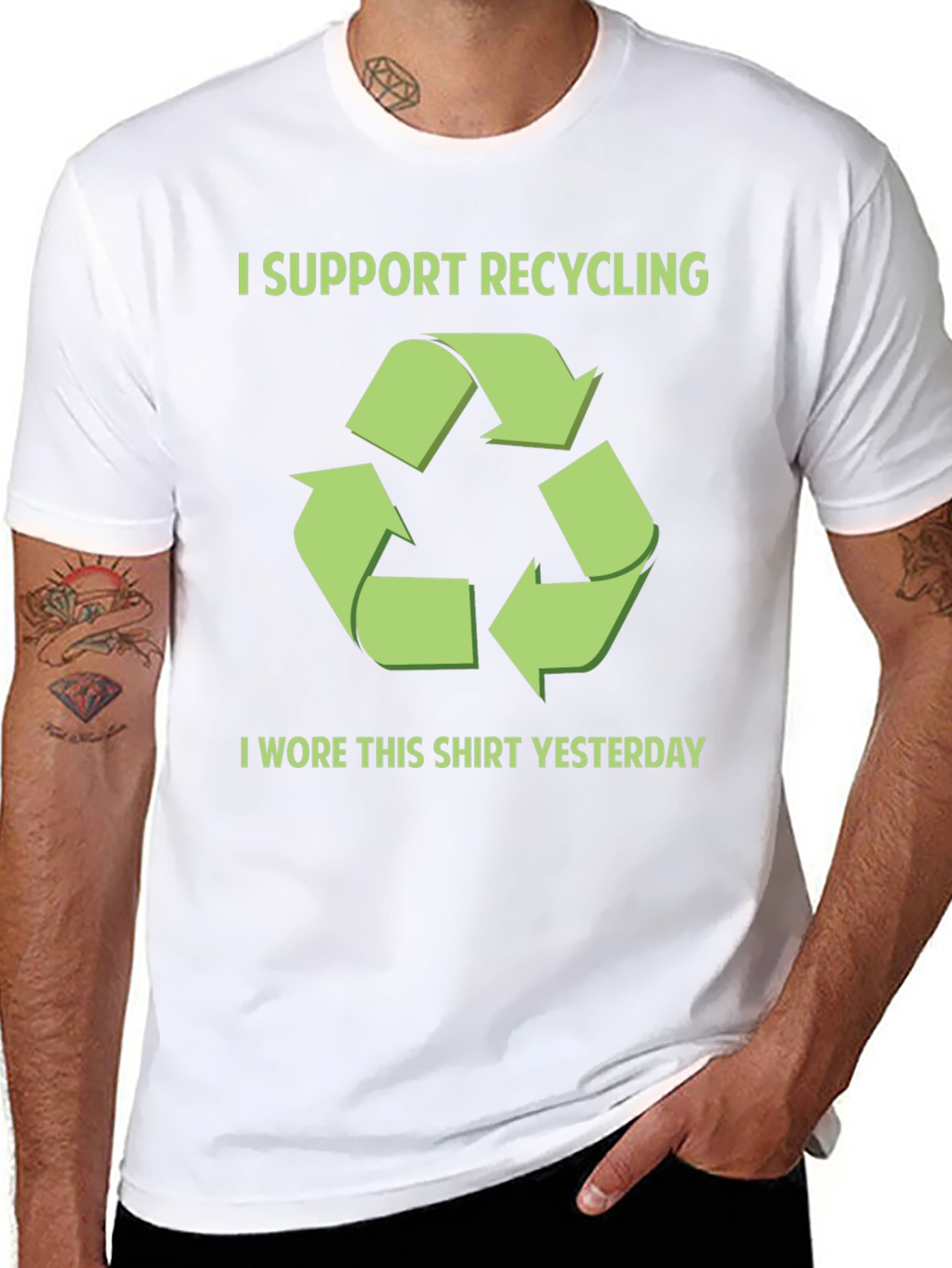 Funny Recycling T-Shirt - I Wore This Shirt Yesterday