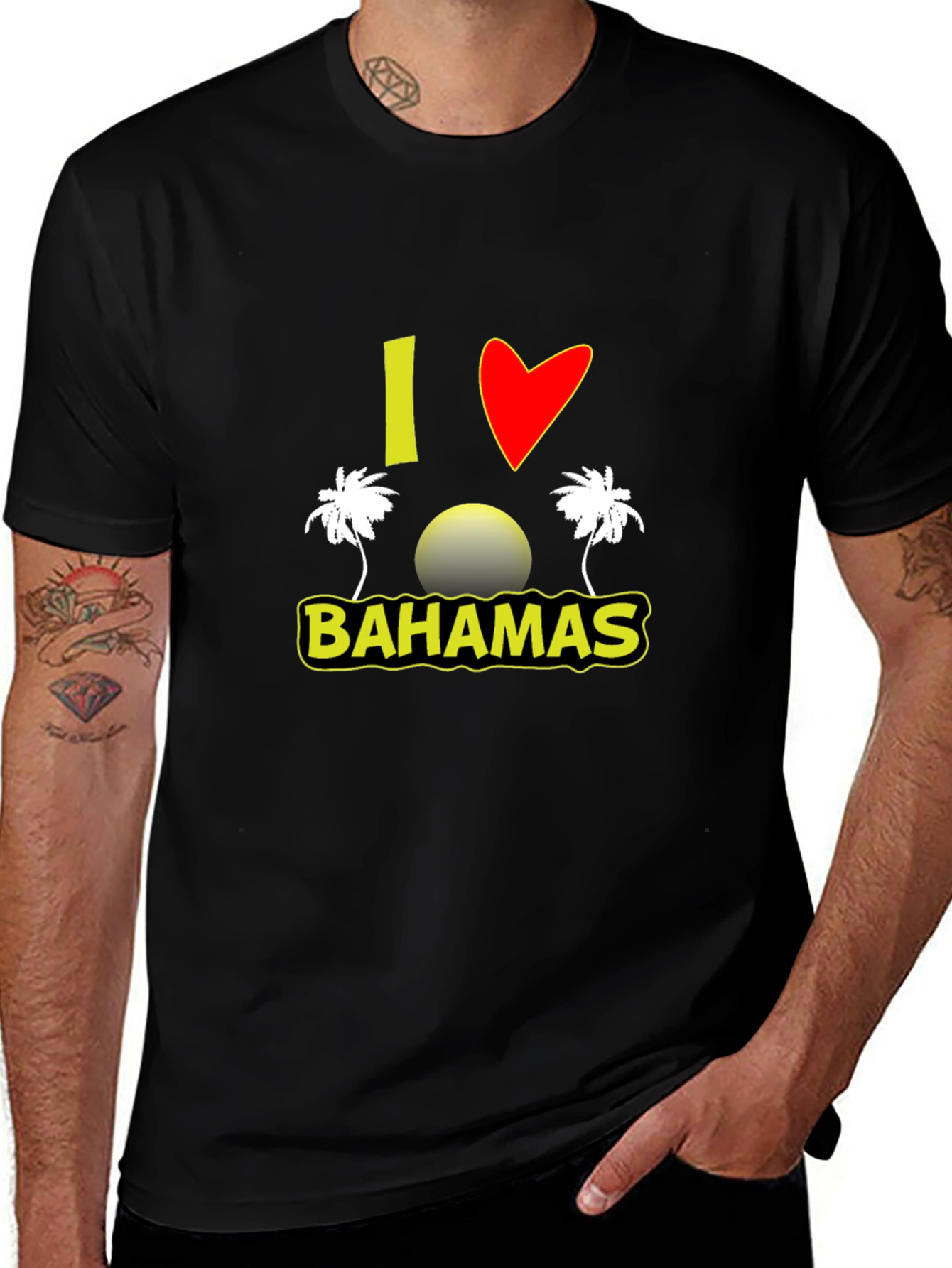 I Love Bahamas Graphic Tee
