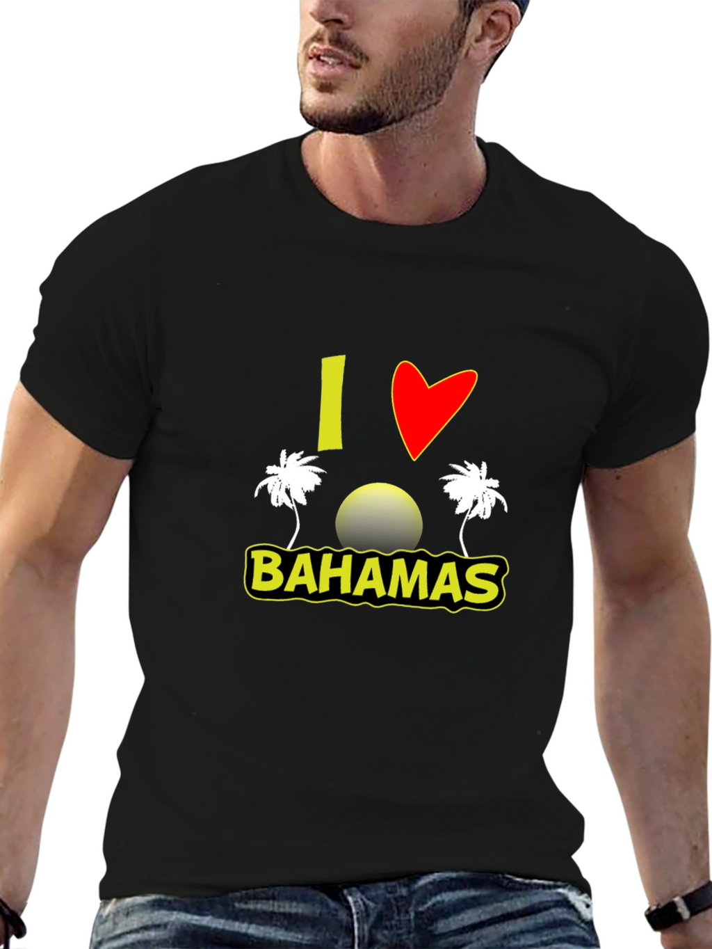 I Love Bahamas Graphic Tee