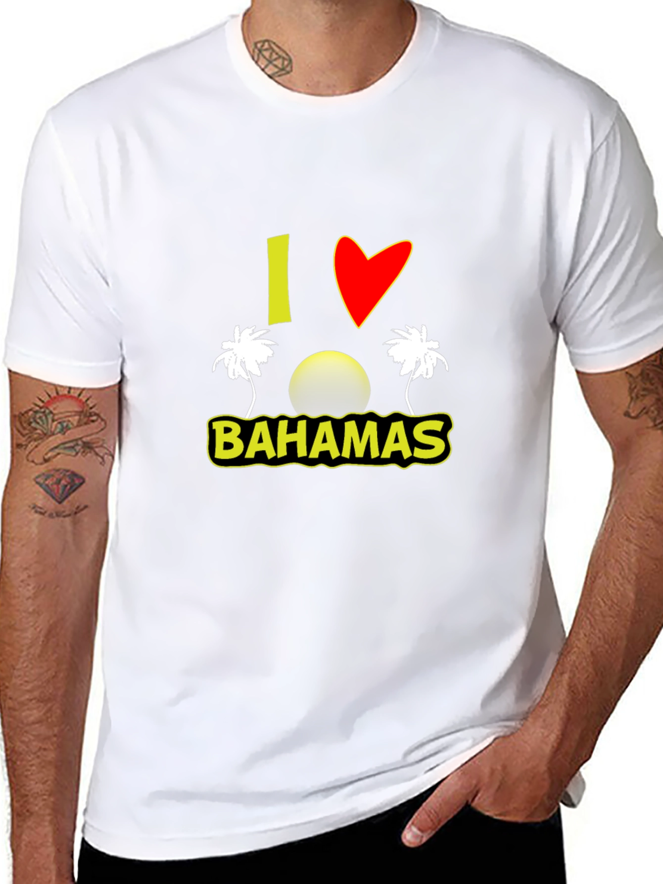 I Love Bahamas Graphic Tee