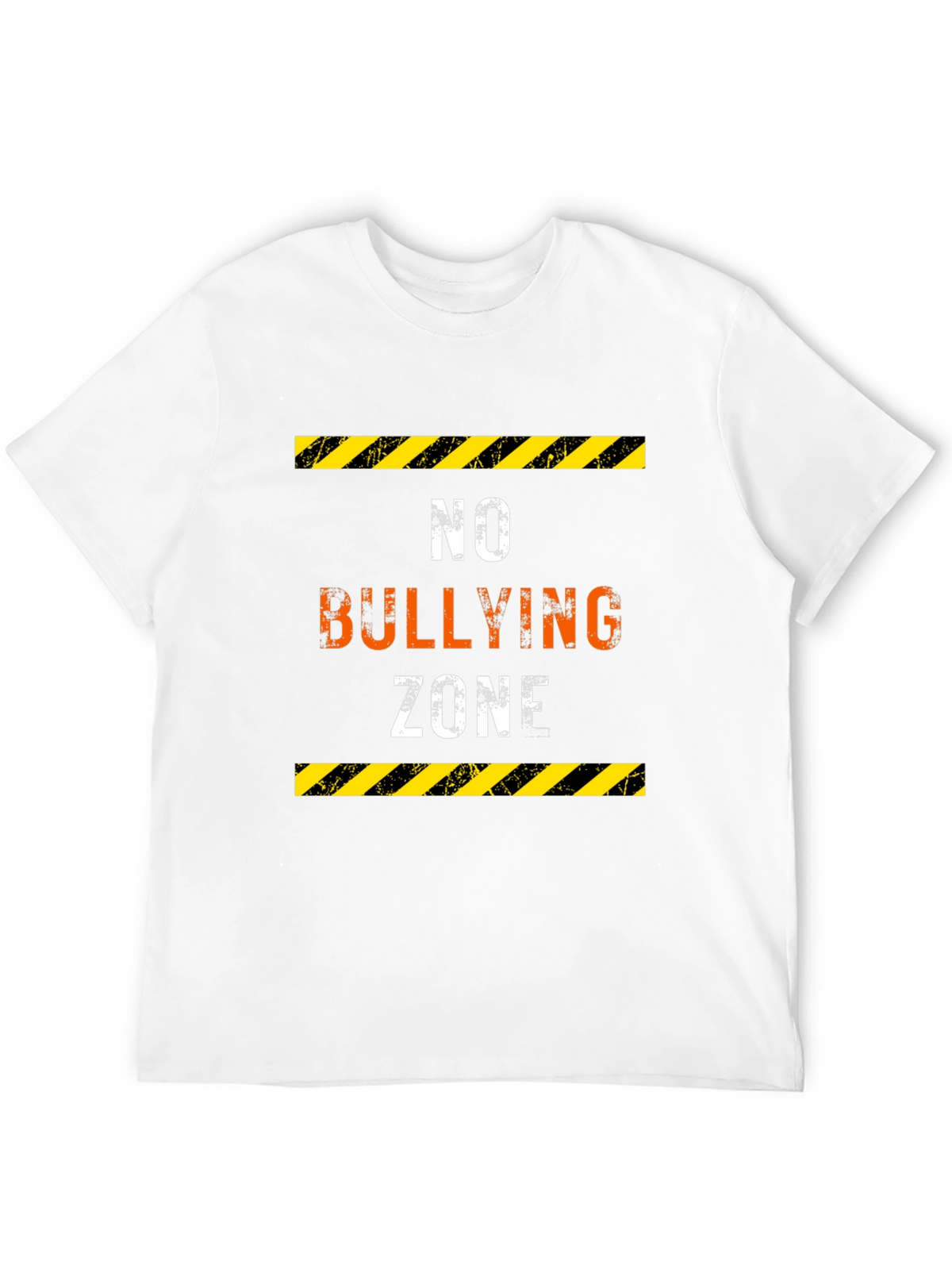 No Bullying Zone Graphic Tee - Black Cotton Comfort