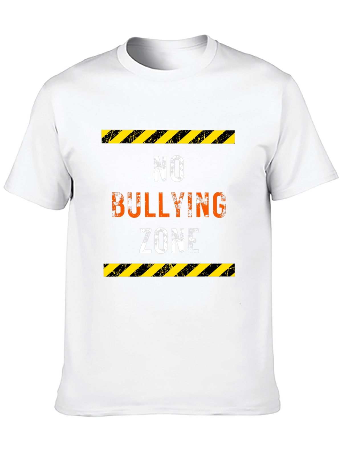 No Bullying Zone Graphic Tee - Black Cotton Comfort
