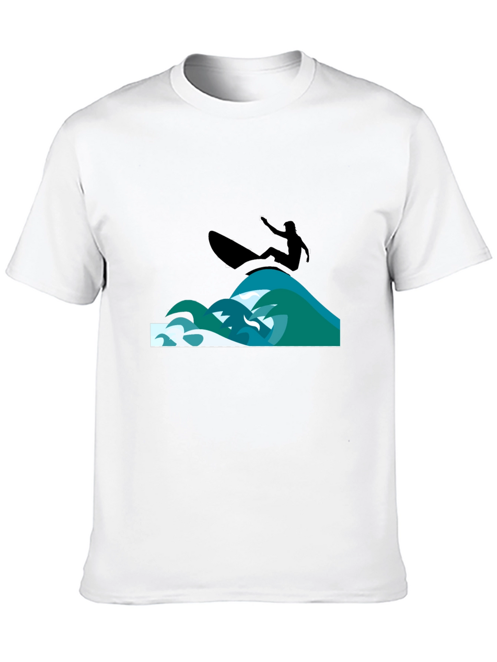 Surfer Graphic Black T-Shirt