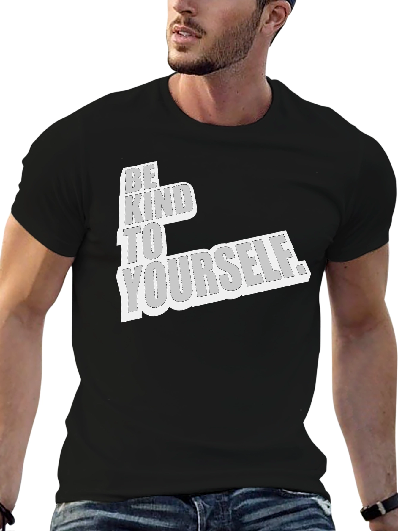 Be Kind to Yourself Graphic Tee - Black
