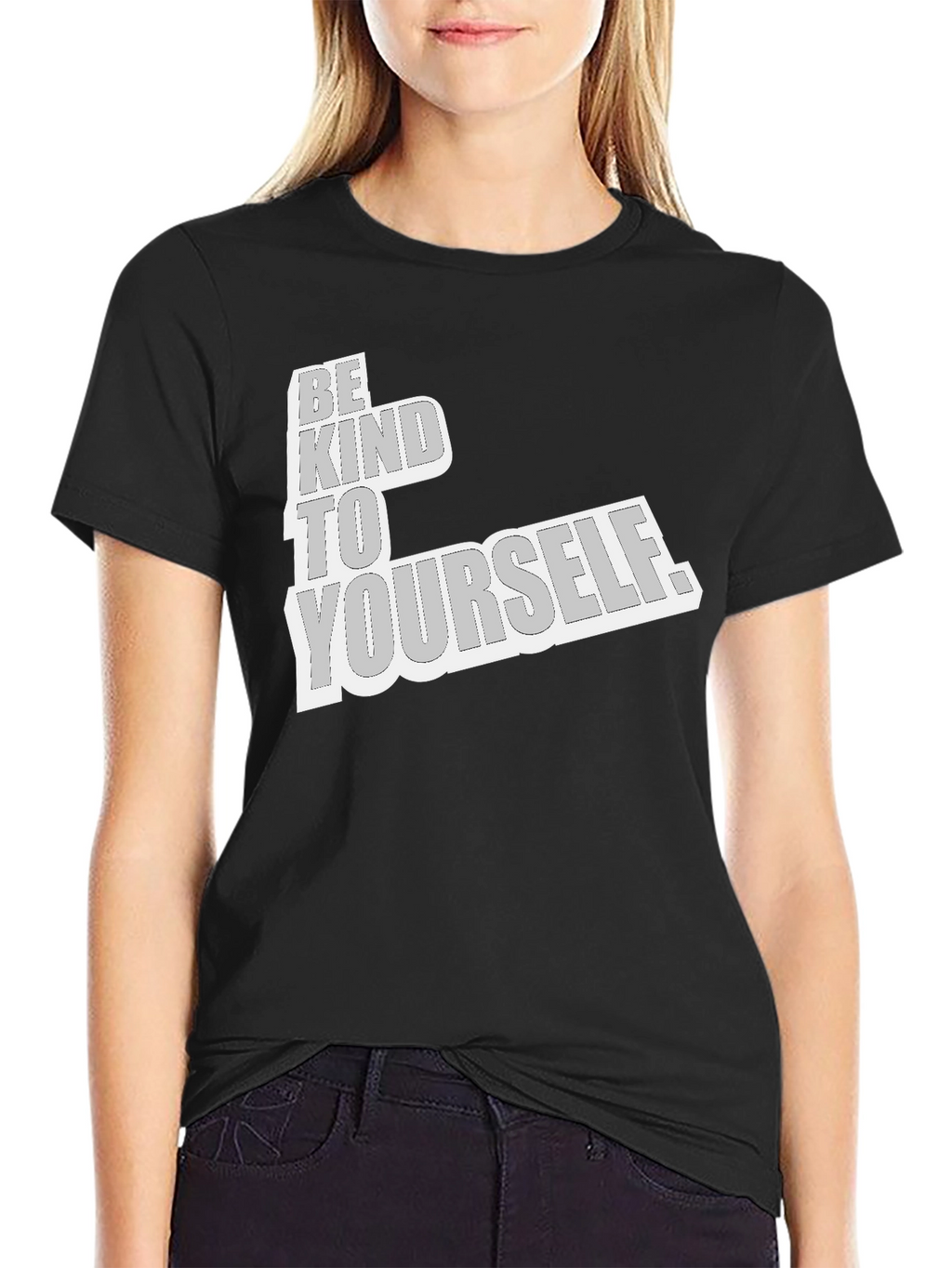 Be Kind to Yourself Graphic Tee - Black