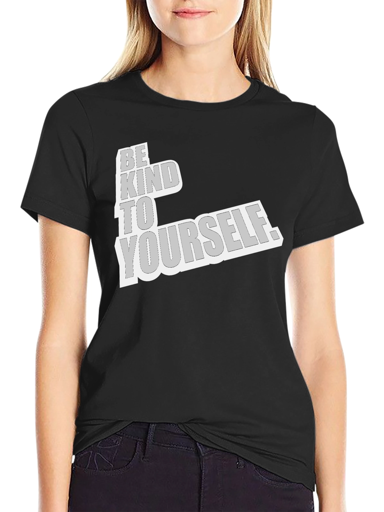 Be Kind to Yourself Graphic Tee - Black