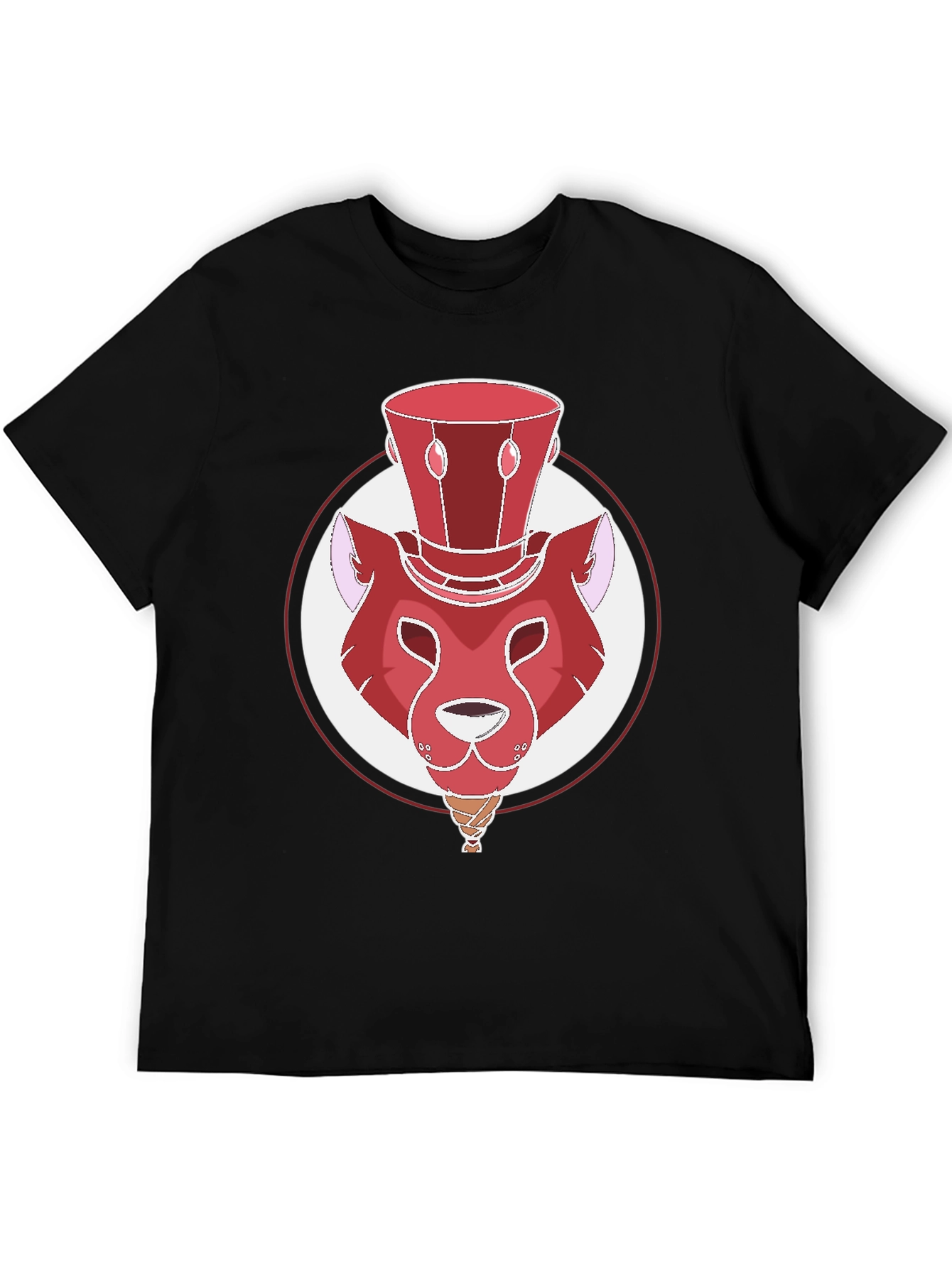 Whimsical Red Lion Graphic Tee