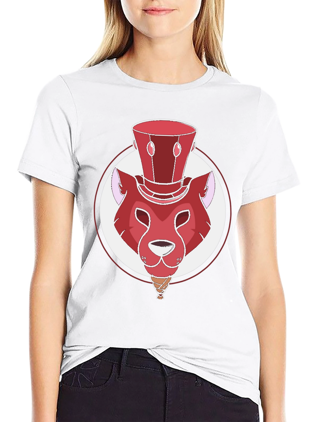 Whimsical Red Lion Graphic Tee