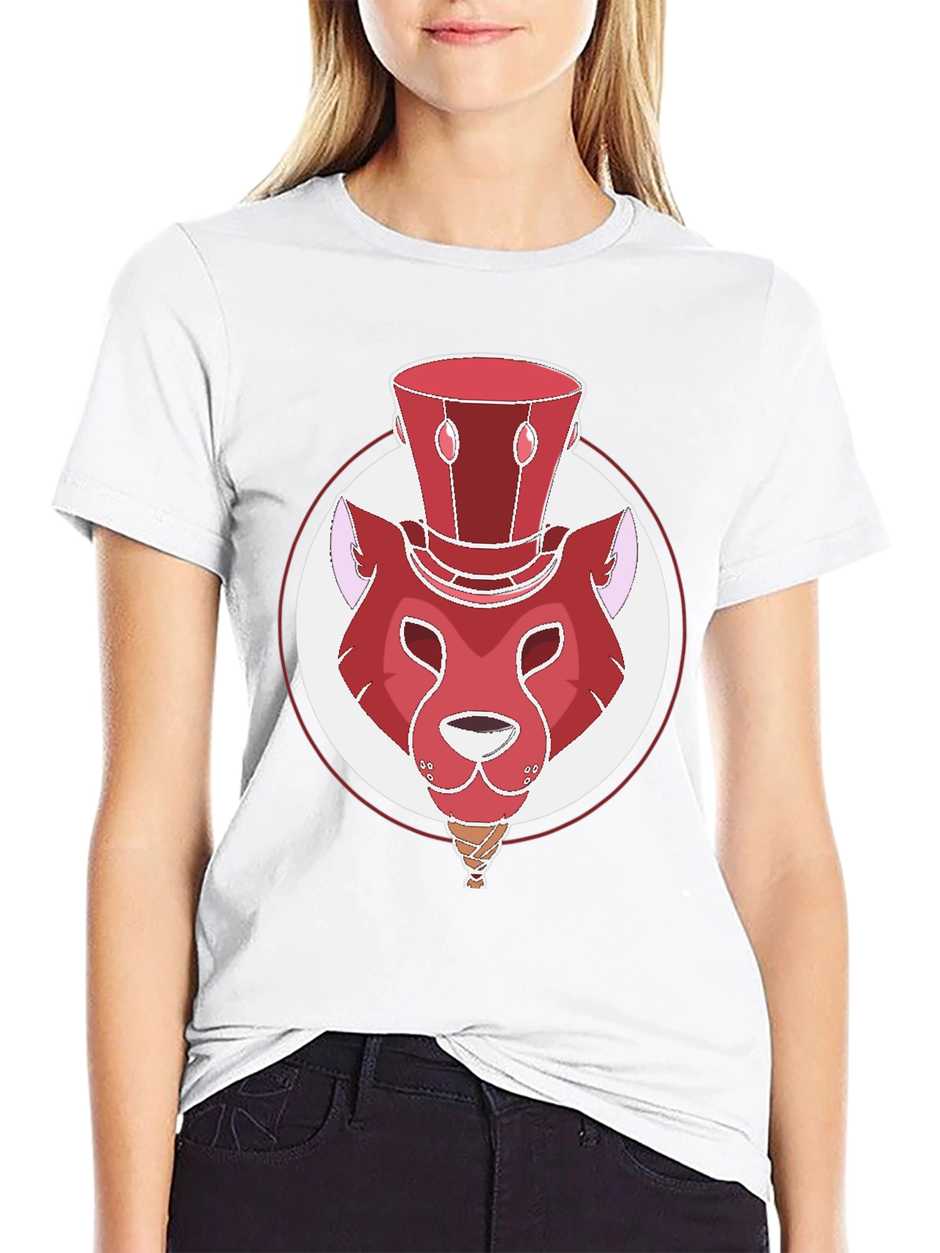 Whimsical Red Lion Graphic Tee