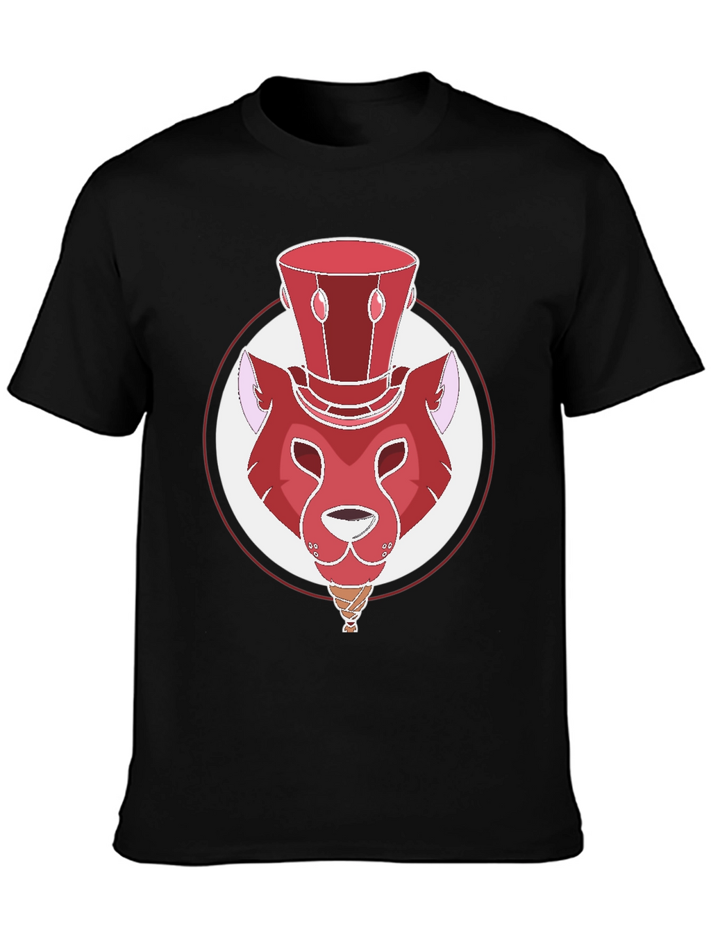 Whimsical Red Lion Graphic Tee