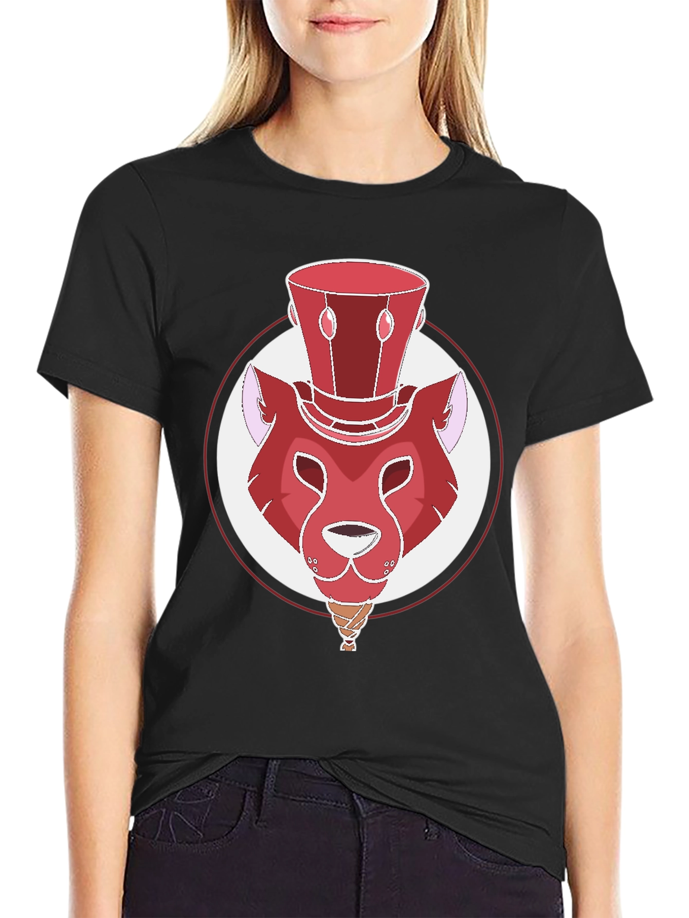 Whimsical Red Lion Graphic Tee