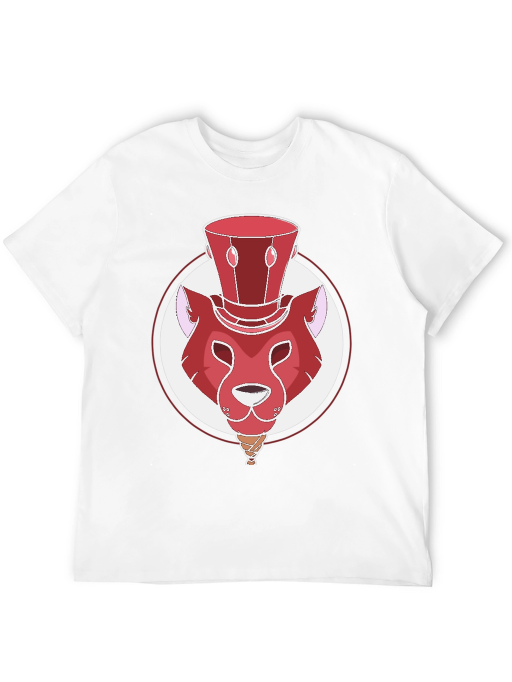 Whimsical Red Lion Graphic Tee