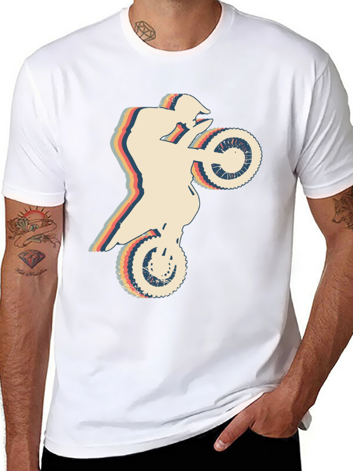 Retro Motocross T-Shirt - Vintage Dirt Bike Design