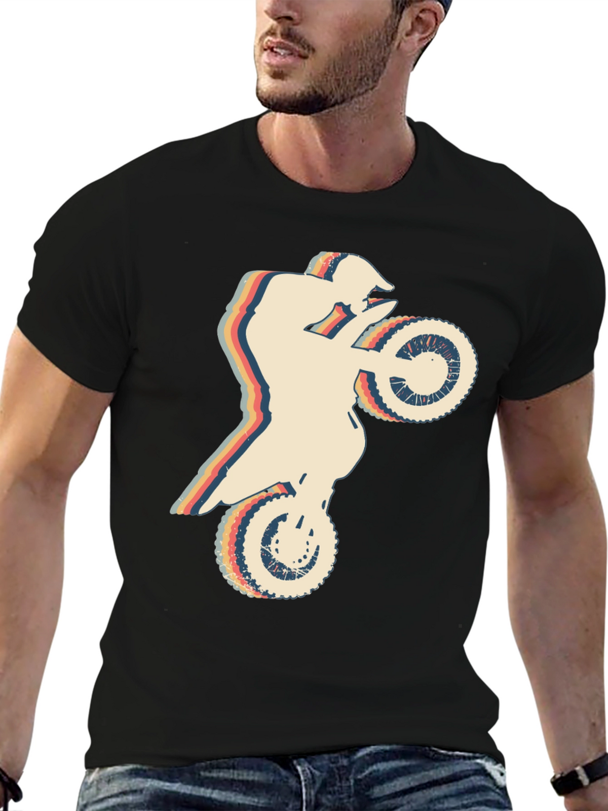Retro Motocross T-Shirt - Vintage Dirt Bike Design