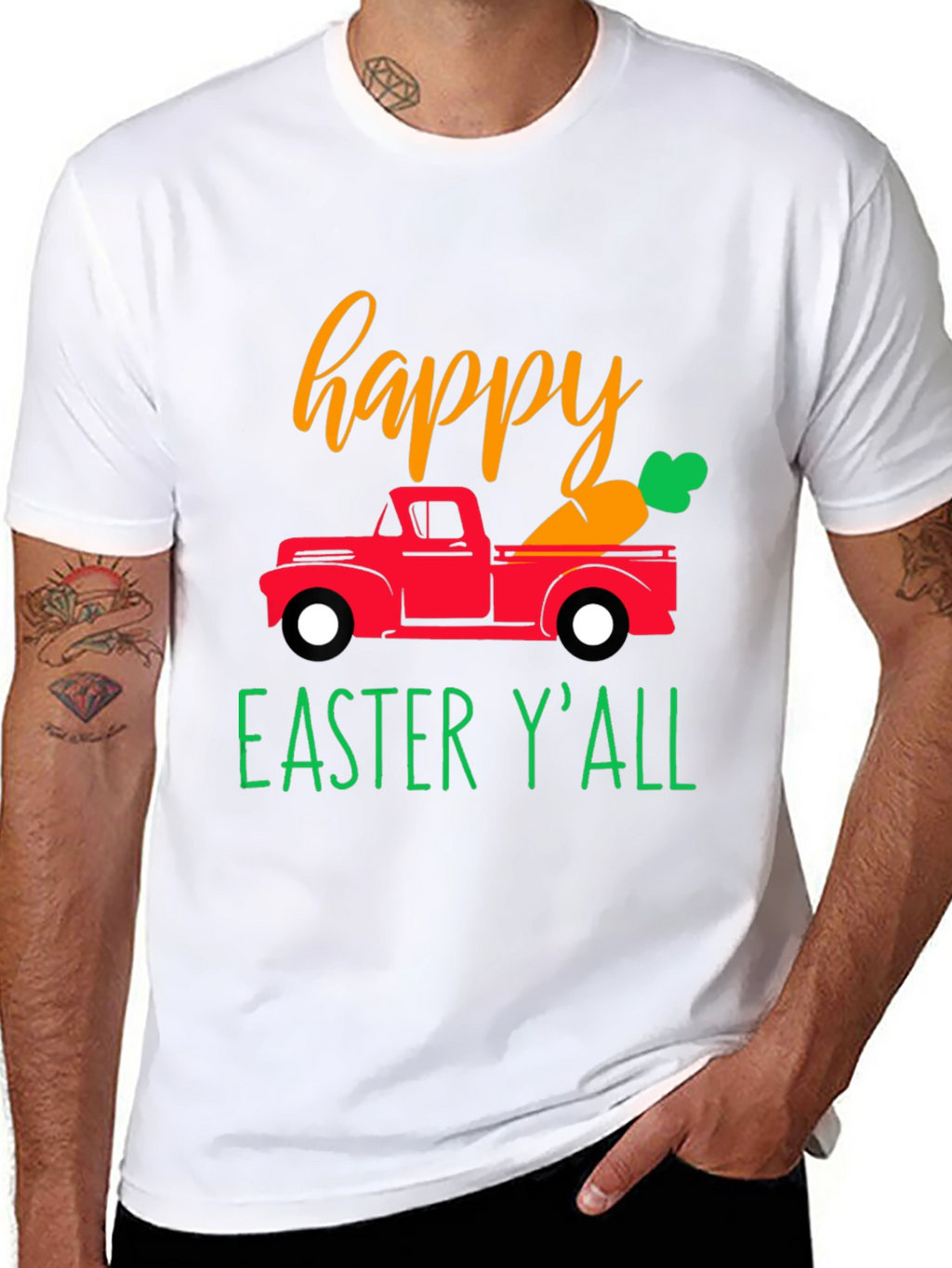 Happy Easter Yall Truck T-Shirt
