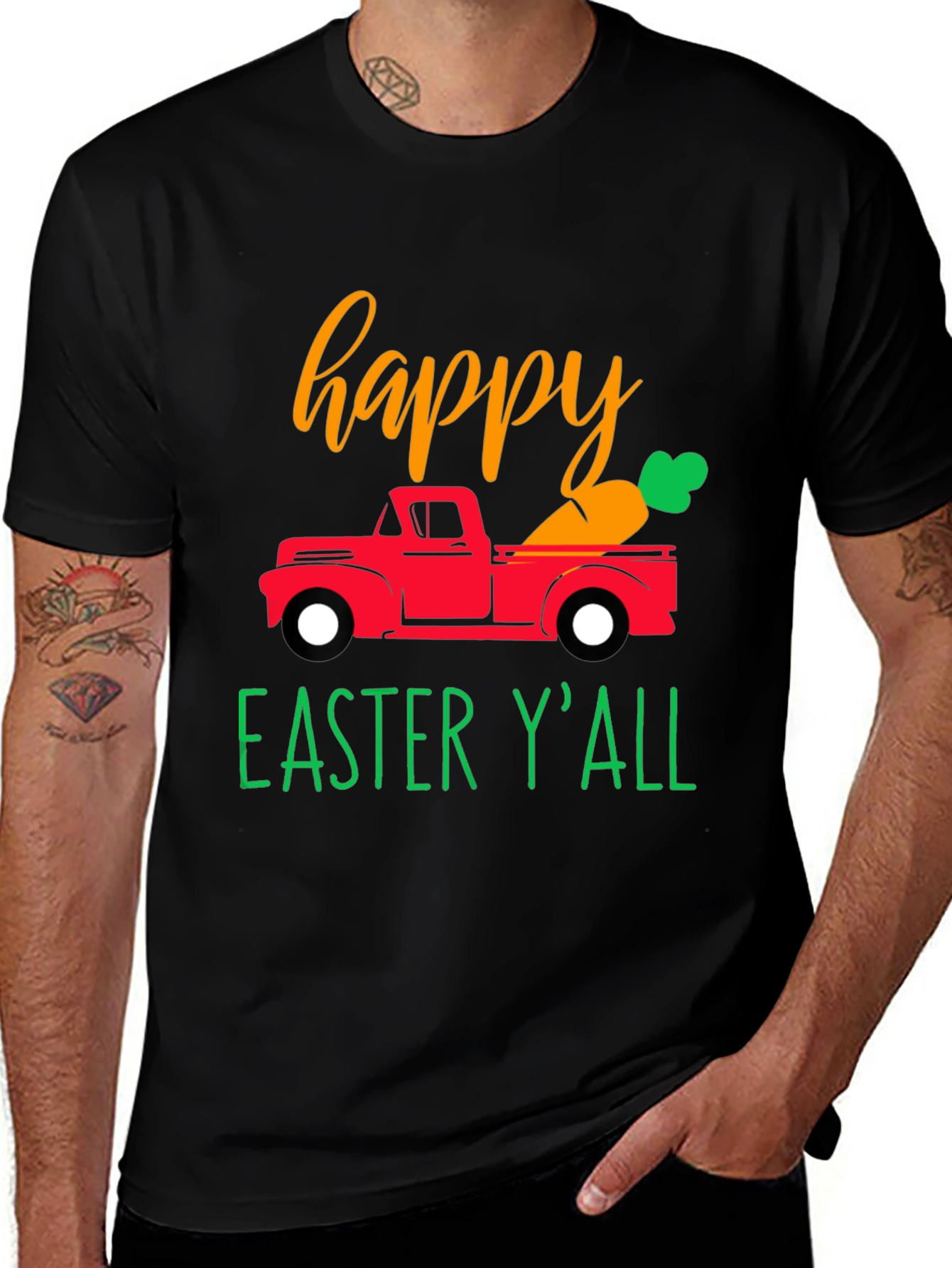 Happy Easter Yall Truck T-Shirt