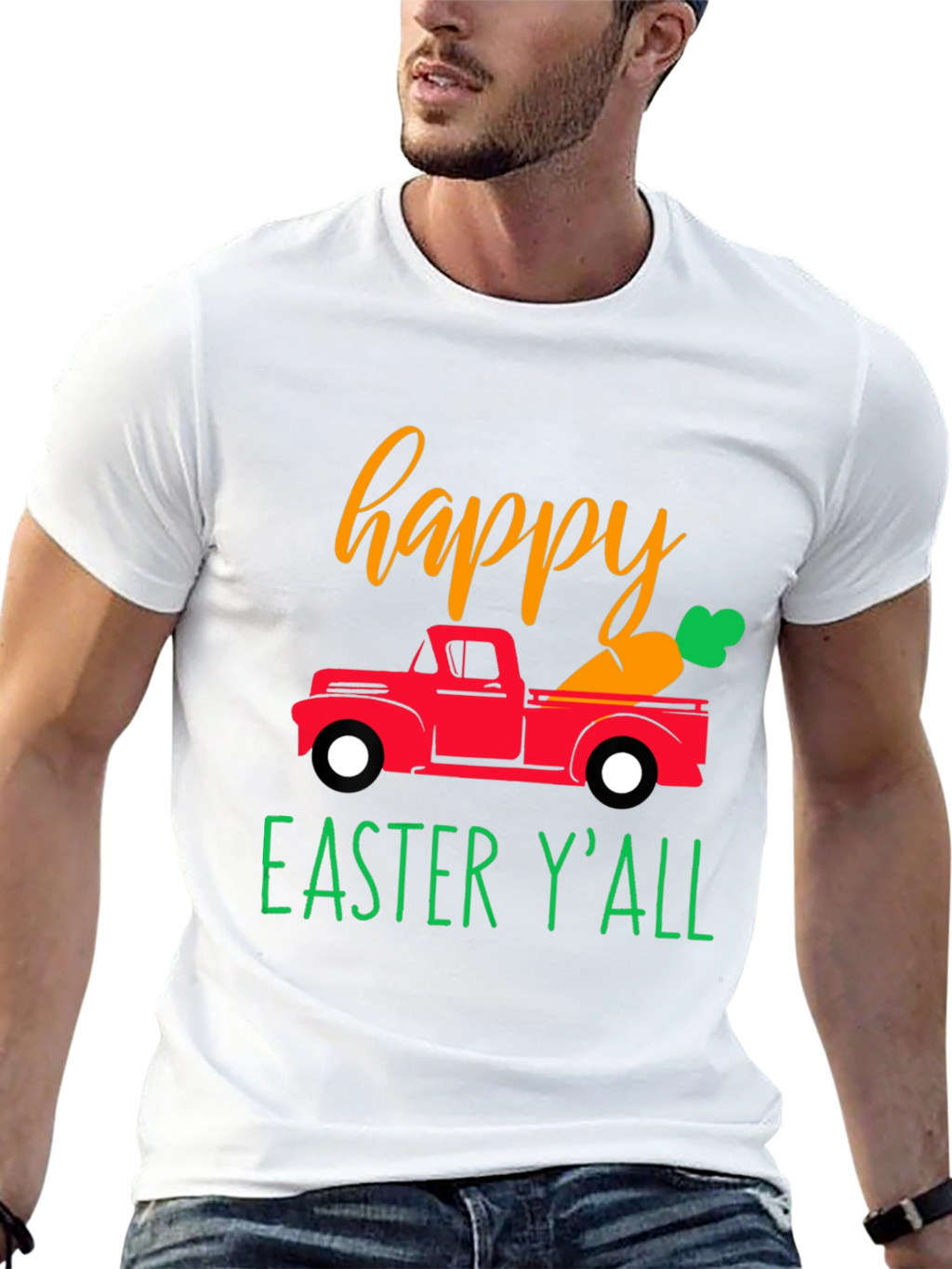 Happy Easter Yall Truck T-Shirt