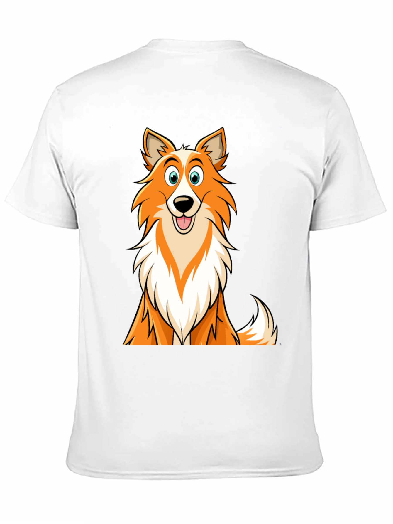 Cartoon Dog Graphic T-Shirt - Black Casual Wear
