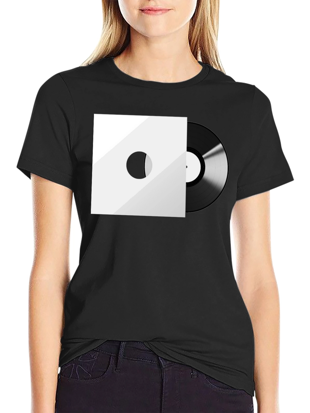 Retro Vinyl Record Graphic T-Shirt