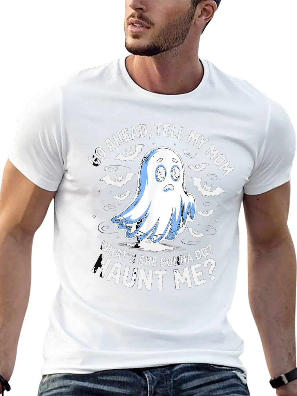 Haunted Humor T-Shirt: Tell My Mom!