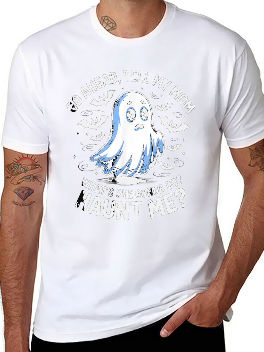 Haunted Humor T-Shirt: Tell My Mom!