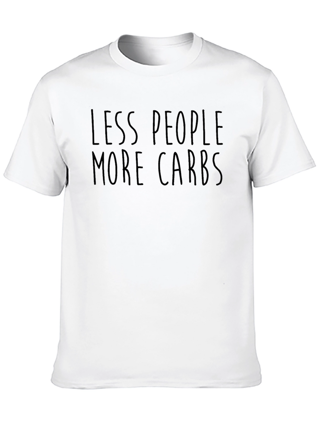 Less People More Carbs Graphic Tee