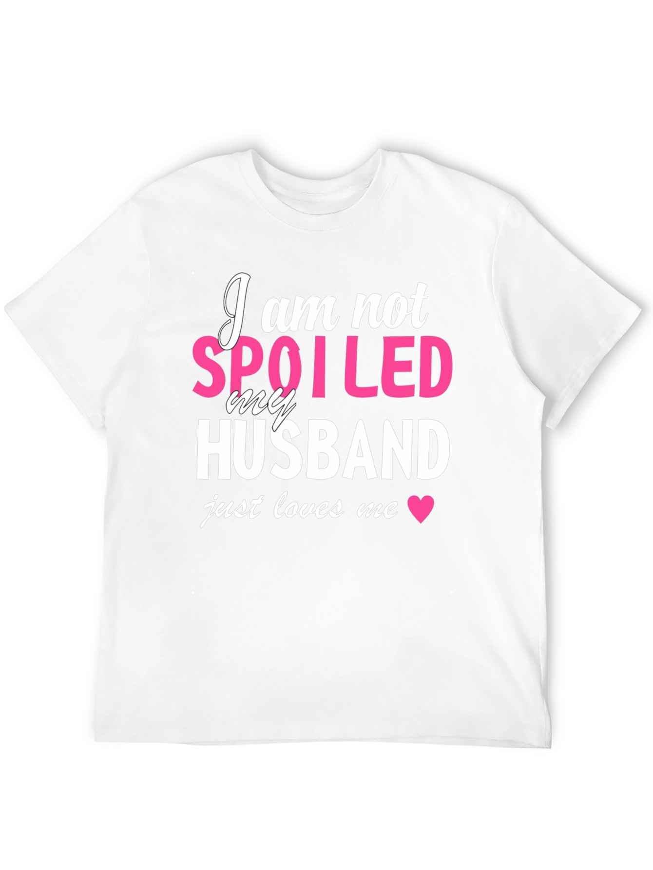 Spoiled Husband Graphic T-Shirt - Black Cotton Tee