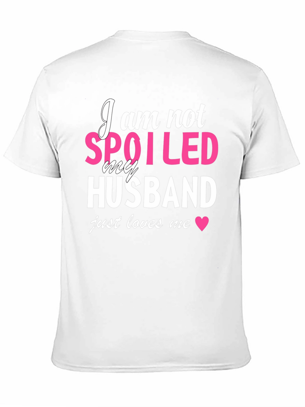 Spoiled Husband Graphic T-Shirt - Black Cotton Tee