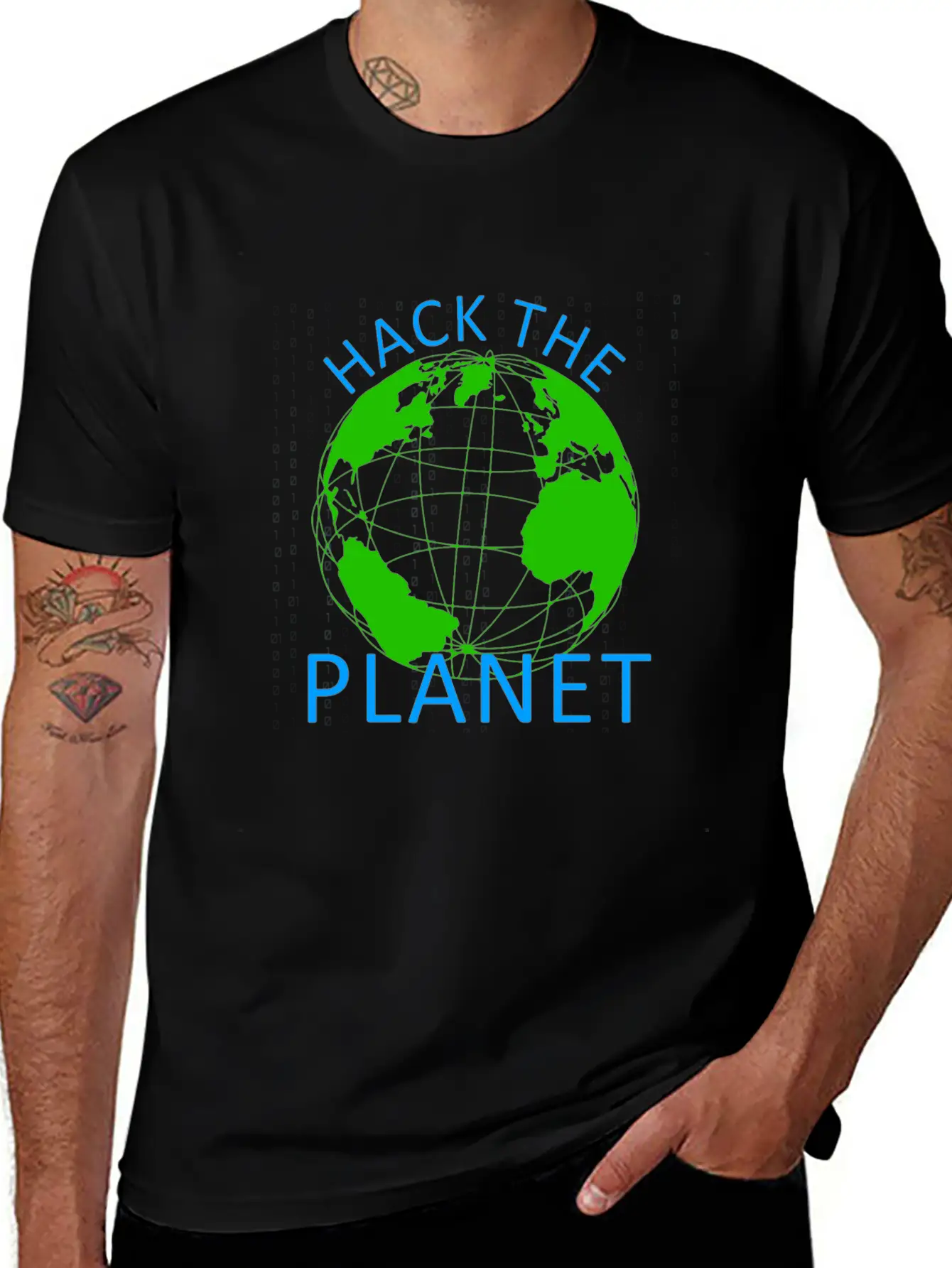 Hack The Planet - Planet Software Computer Secret Essential Cotton Tee For Daily Outfits – Unisex Style