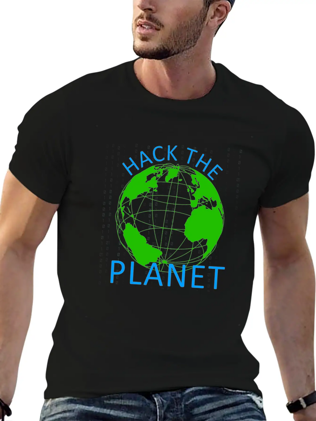Hack The Planet - Planet Software Computer Secret Essential Cotton Tee For Daily Outfits – Unisex Style