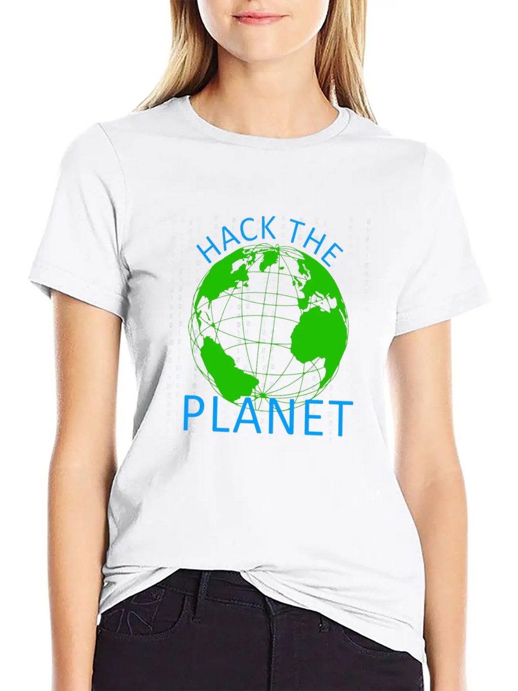 Hack The Planet - Planet Software Computer Secret Essential Cotton Tee For Daily Outfits – Unisex Style