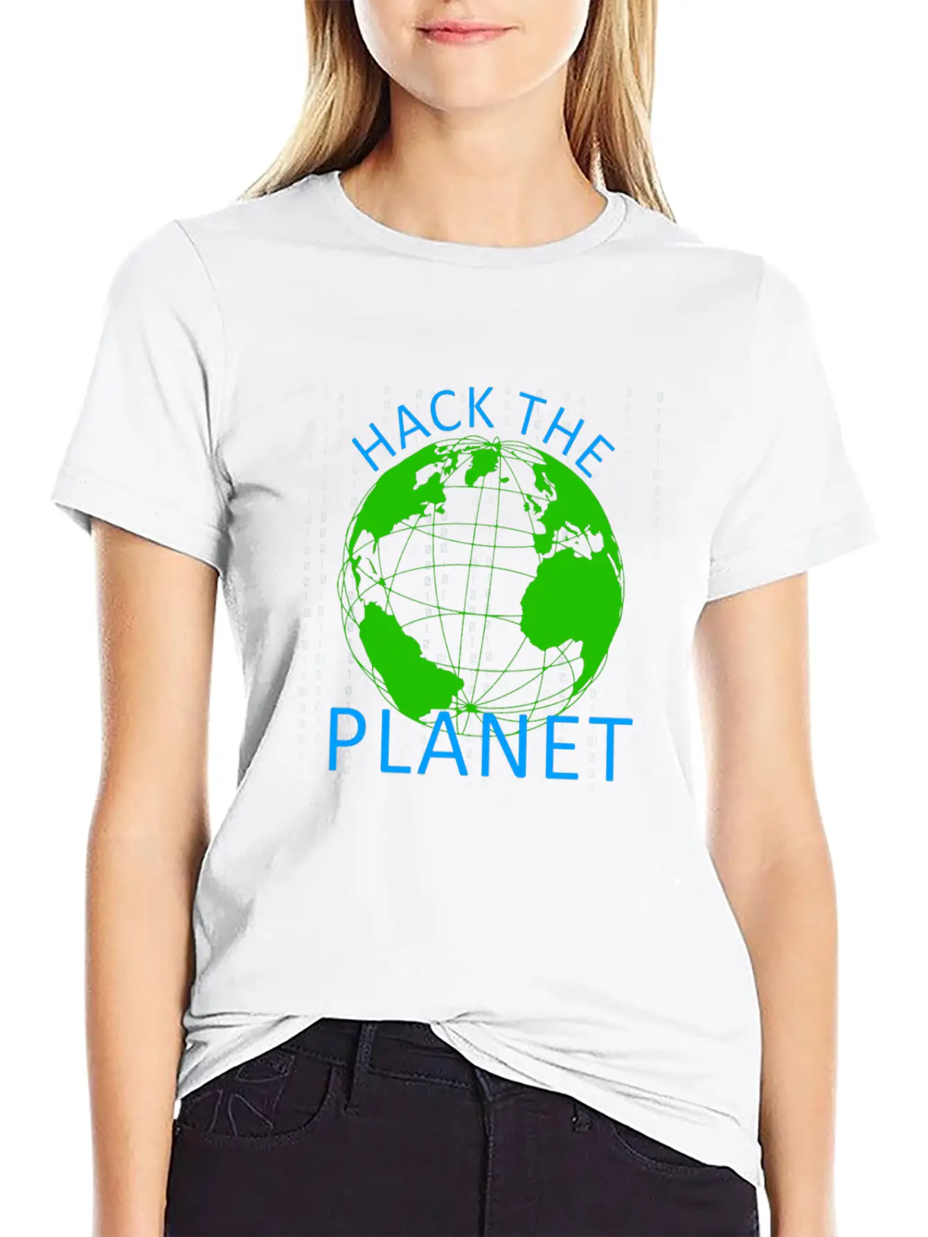 Hack The Planet - Planet Software Computer Secret Essential Cotton Tee For Daily Outfits – Unisex Style
