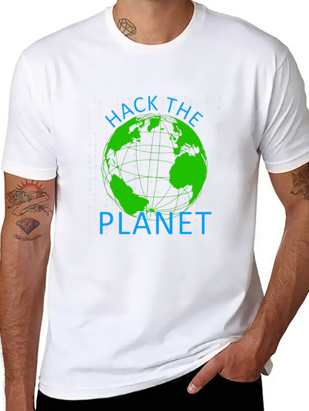 Hack The Planet - Planet Software Computer Secret Essential Cotton Tee For Daily Outfits – Unisex Style
