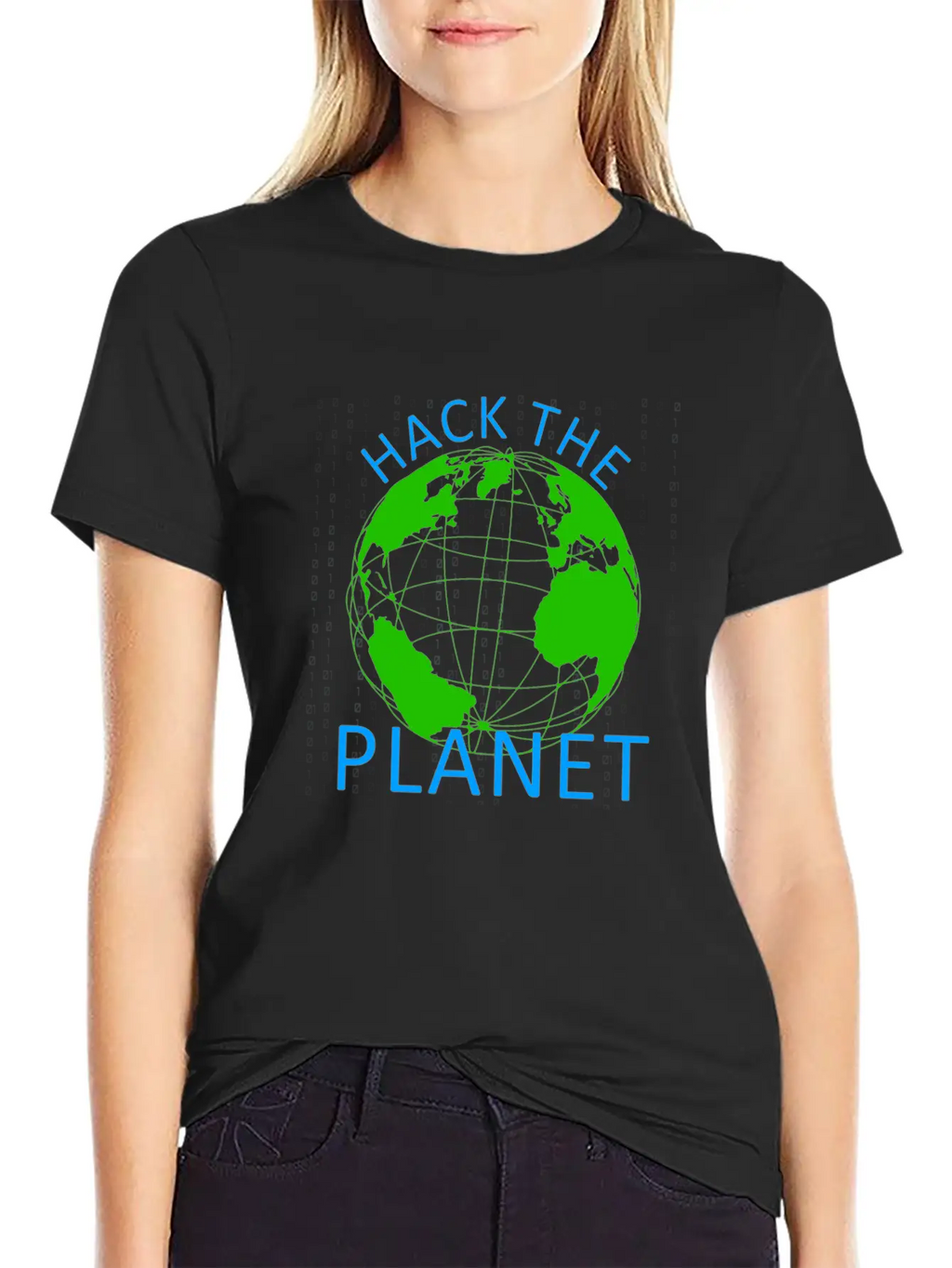 Hack The Planet - Planet Software Computer Secret Essential Cotton Tee For Daily Outfits – Unisex Style