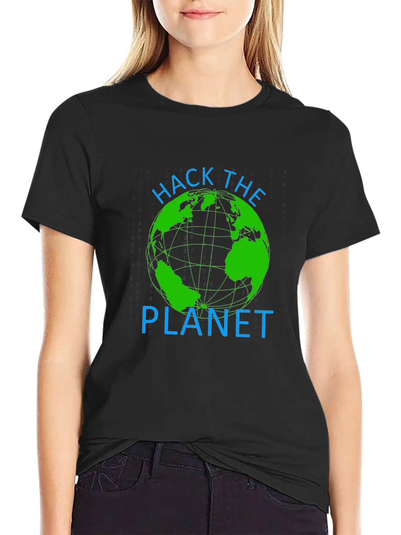 Hack The Planet - Planet Software Computer Secret Essential Cotton Tee For Daily Outfits – Unisex Style