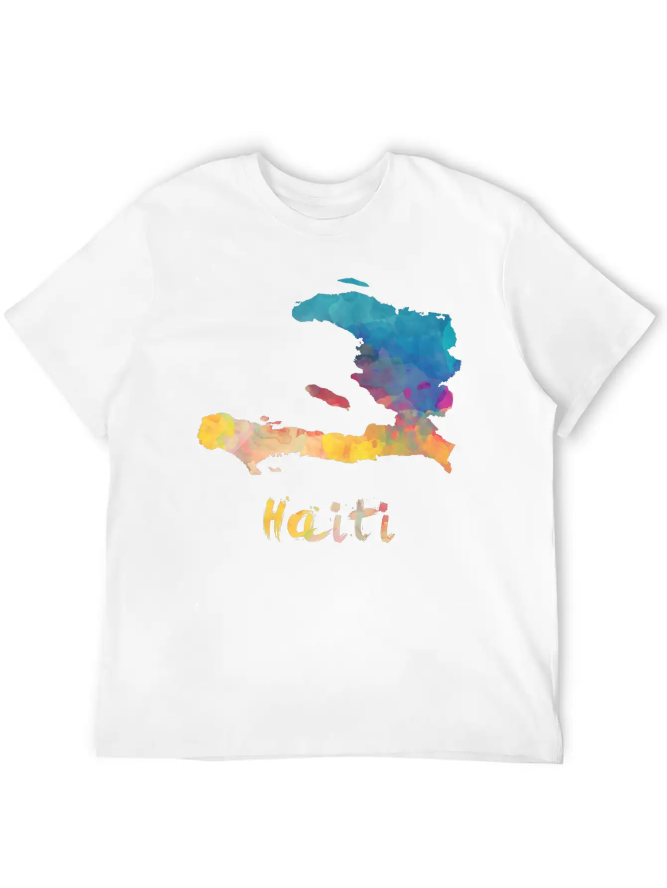 Haitian Watercolor Country Relaxed Everyday Tee – Lightweight And Durable Cotton