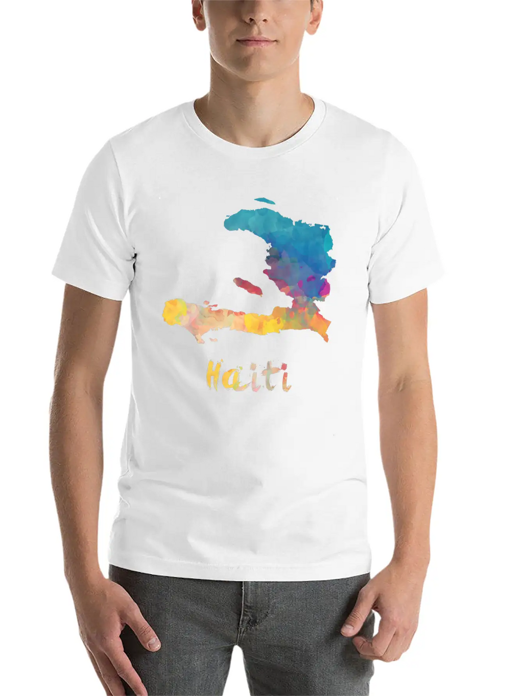 Haitian Watercolor Country Relaxed Everyday Tee – Lightweight And Durable Cotton